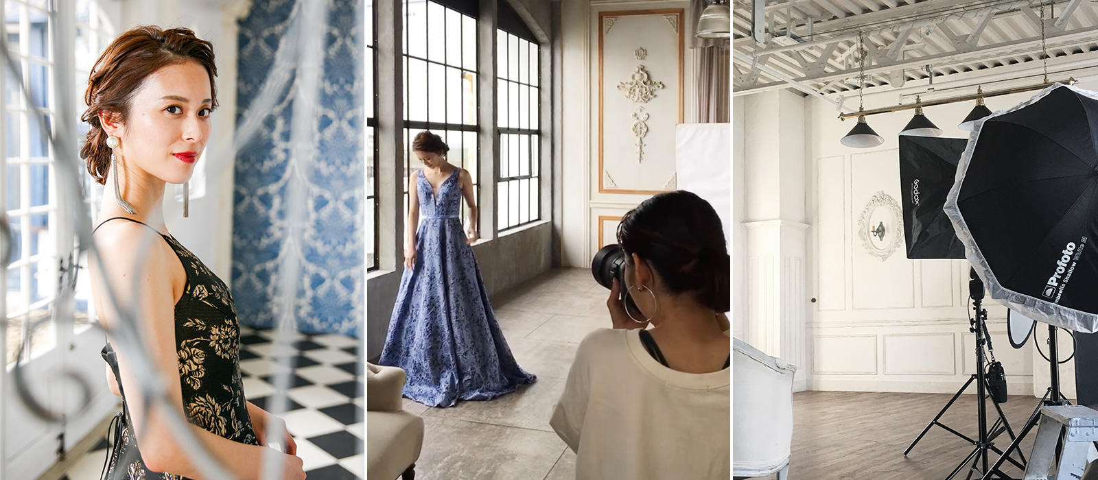 ドレスの撮影